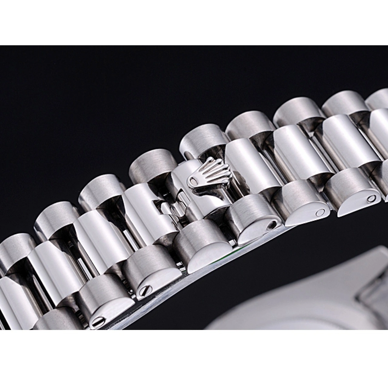 RepTime Watches 0430 Rolex Day-Date White Dial Stainless Steel Bracelet 622547